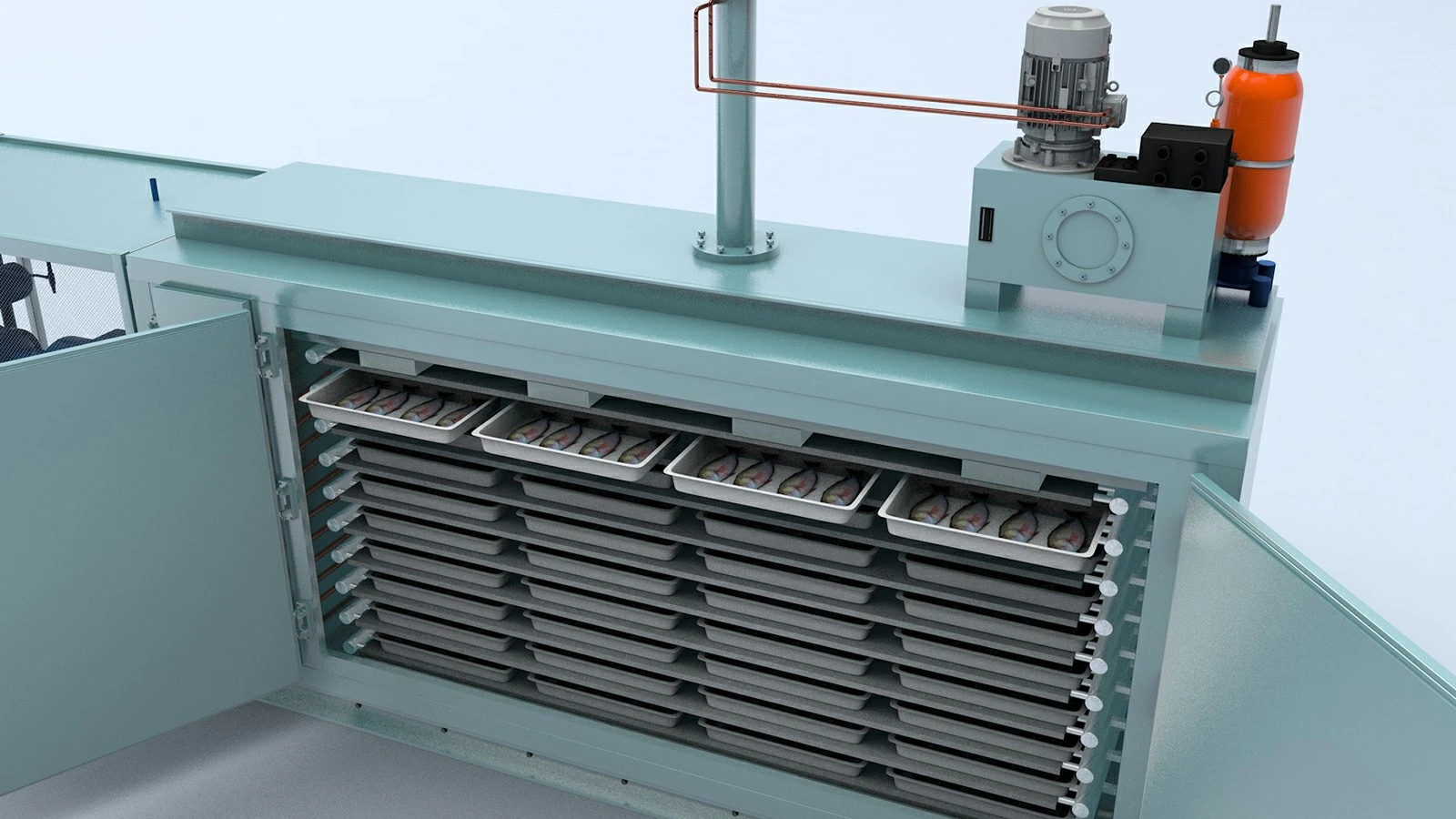 Plate Freezing Direct Contact With Refrigerant Coil Plate Freezing Direct Contact With Refrigerant Coil